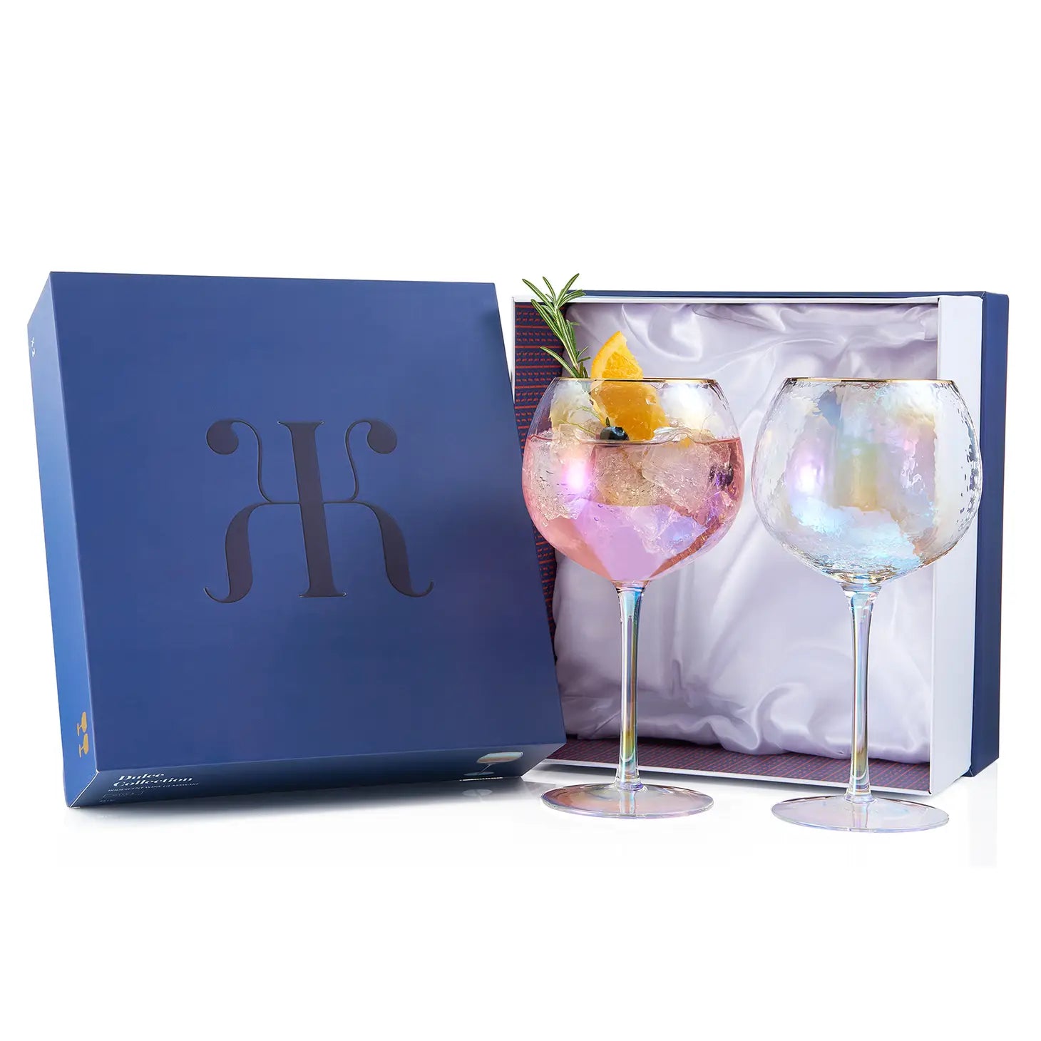 Iridescent Wine Balloon Glass Set