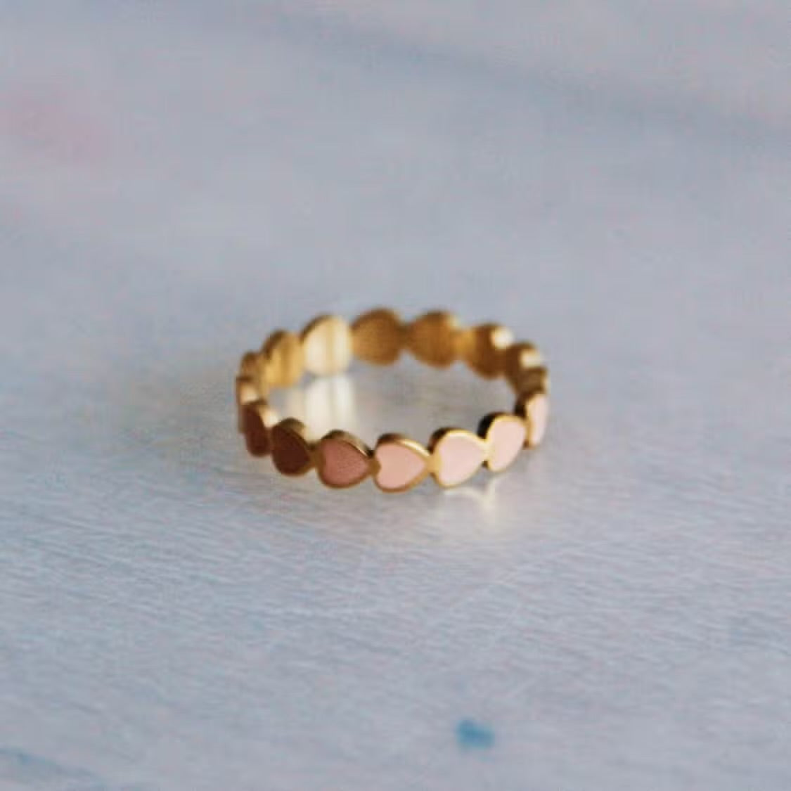 Salmon Heart Ring