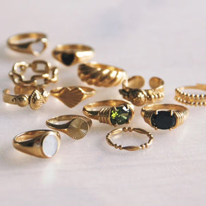 Gold Dotted Ring