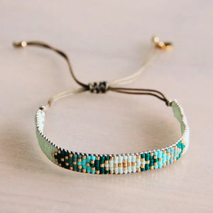 Green Weaving Bracelet