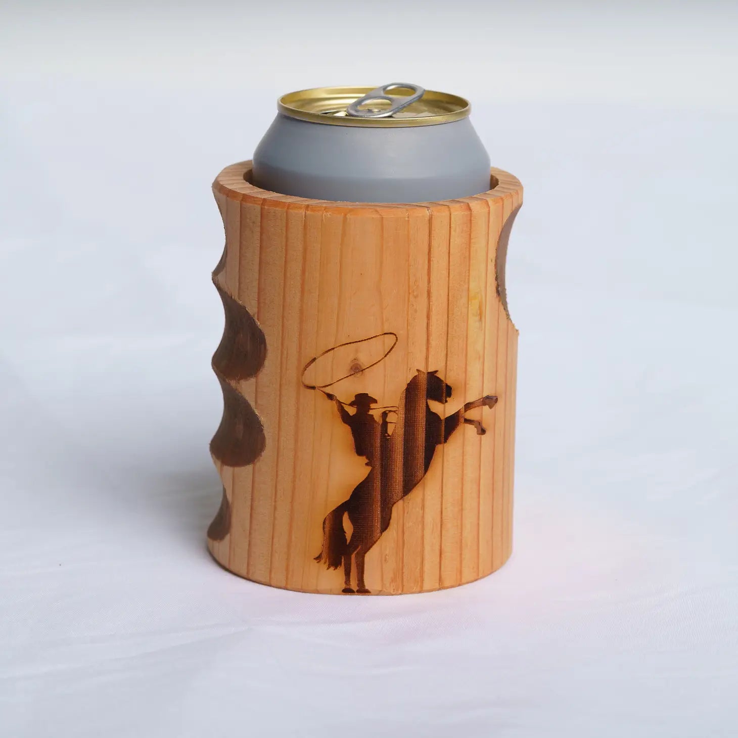 The Cowboy Wood Koozie