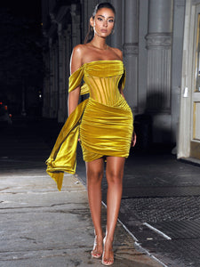Draping Corset Dress