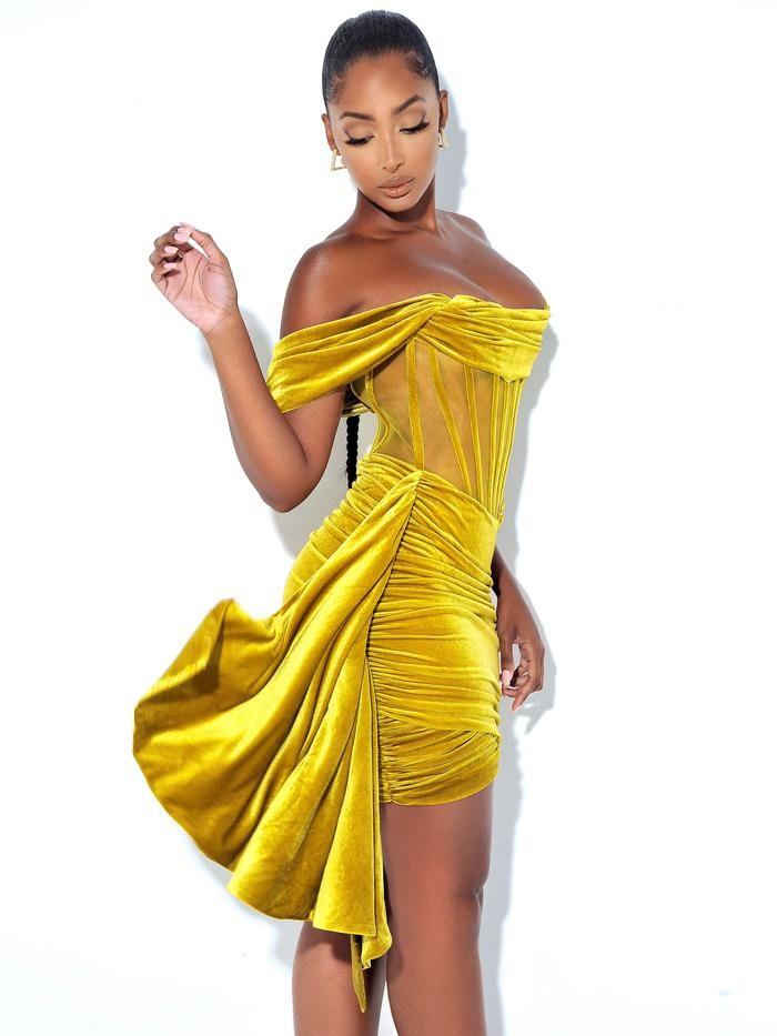 Draping Corset Dress