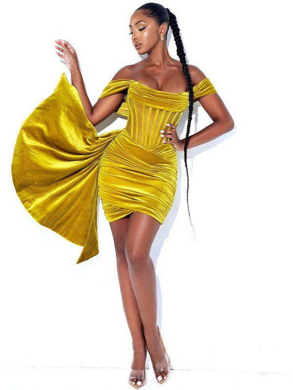 Draping Corset Dress