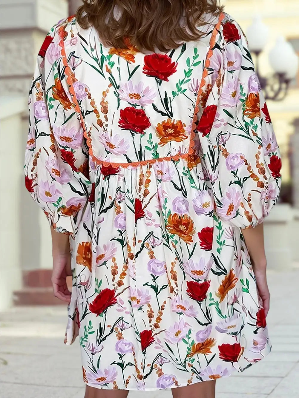 Floral Print Mini Dress