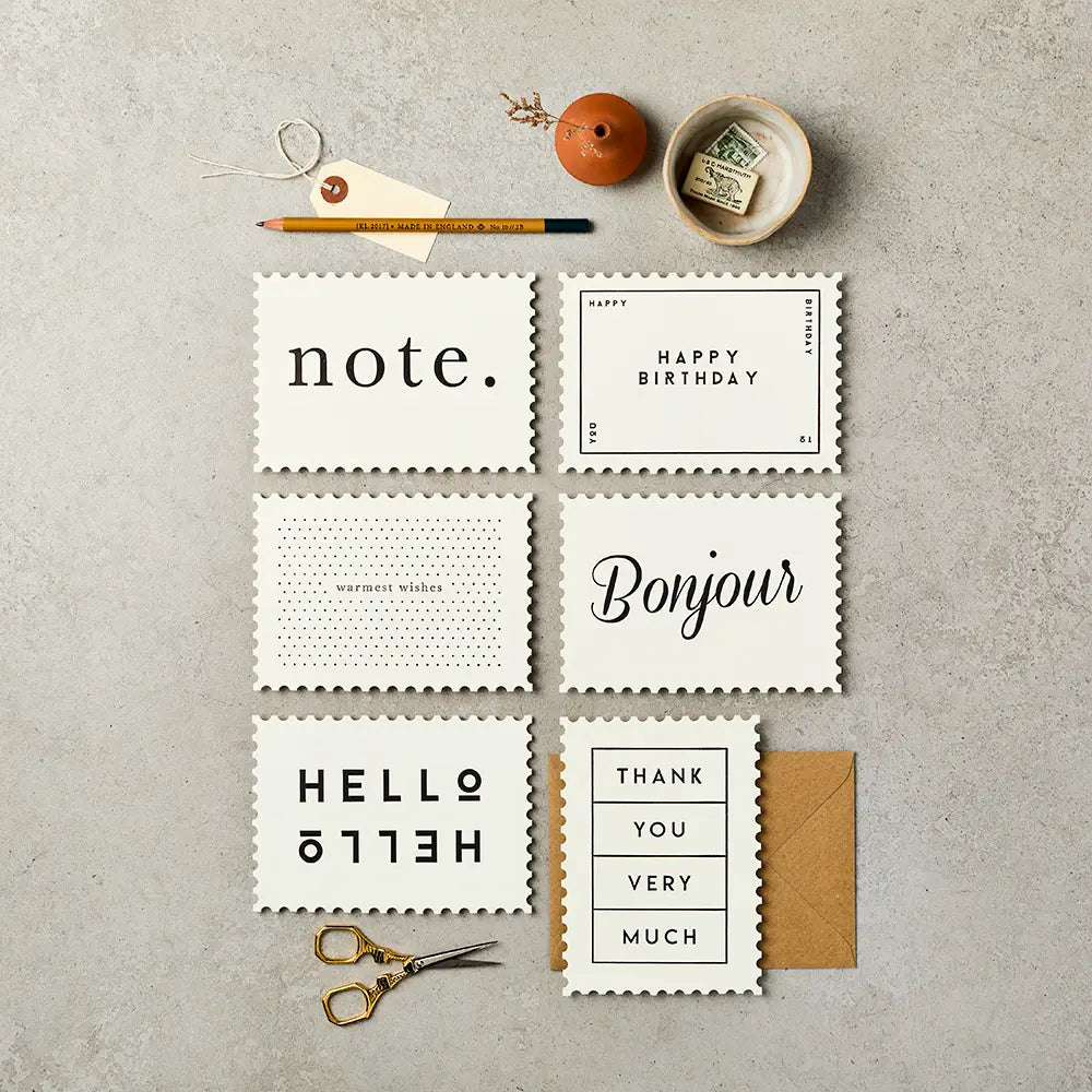 Typography Luxe Notecards