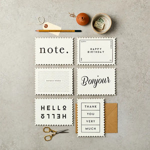 Typography Luxe Notecards