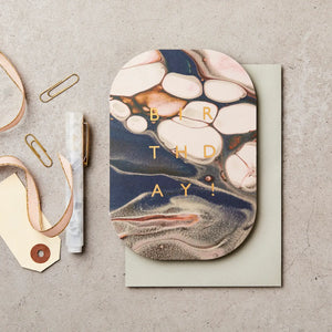 Marble Birthday Card