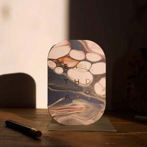 Marble Birthday Card