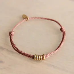 Twisted Dusty Rose Bracelet